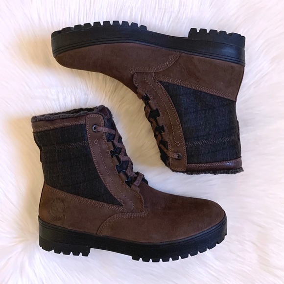 Timberland Brown Spruce Mountain Lined Waterproof Boots - Picture 3 of 7